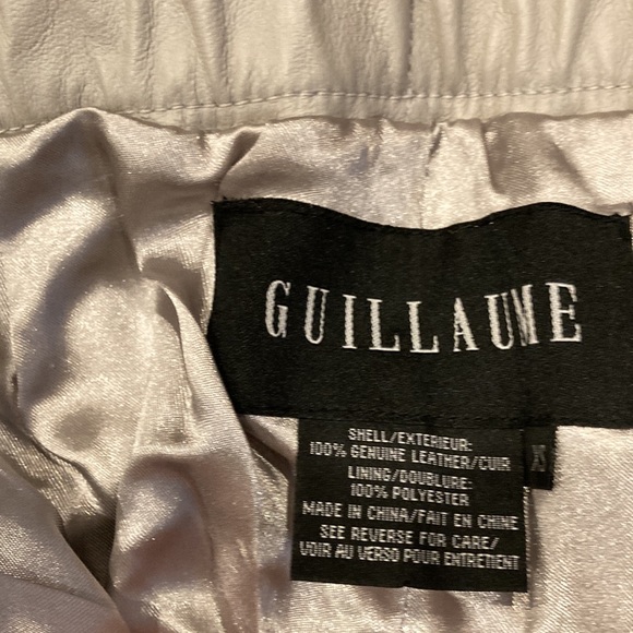 Dove Grey Vintage Leather Pants - Guillaume - Picture 2 of 10